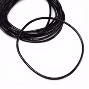 Silikone armbånd. Blød og elastisk. Sort. 2.5>3 mm 